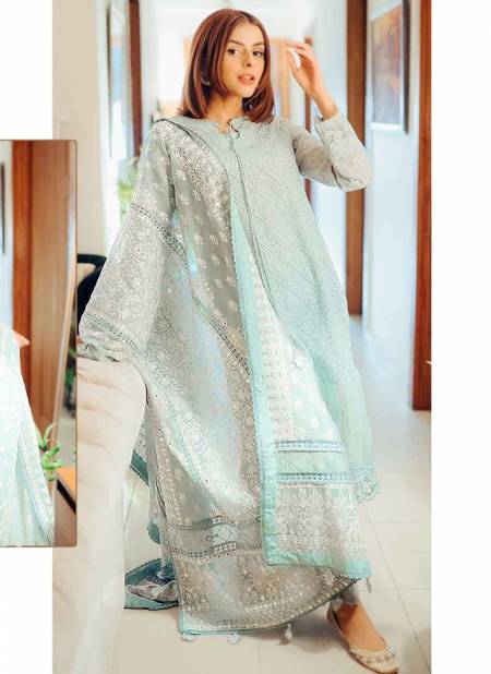 Blue Colour R 495 NX Ramsha New Latest Ethnic Wear Georgette Salwar Suit Collection R 495 A